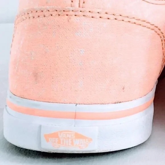 Vans Off the Wall Women Canvas Sneakers (TC9R) Classic C&L Era 59 in Peach Sz 8 - Picture 12 of 12